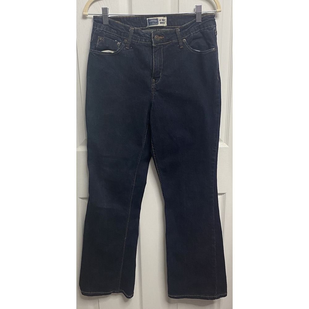 Levi Strauss & Co Signature Womens Dark At Waist Bootcut Blue Jeans 10 M-EUC